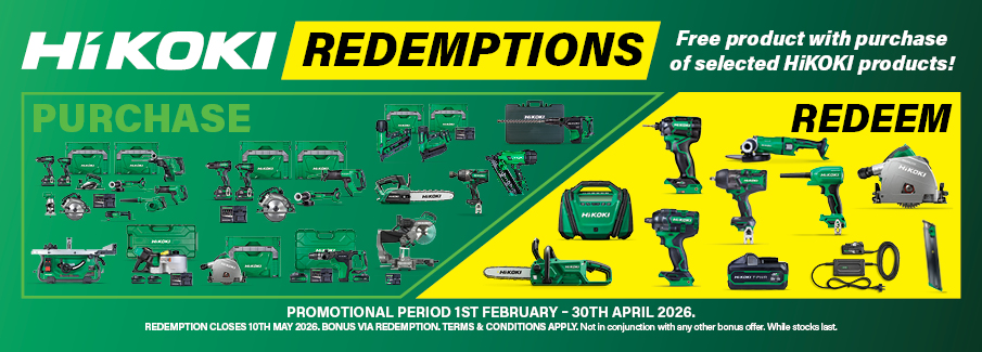 HiKOKI Redemptions Feb-Apr 2026